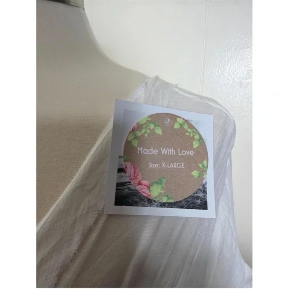 New Bohemian Long White Gauze Maxi Summer Dress - Picture 5 of 9